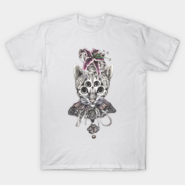 Lily, the Alien Kitty T-Shirt by JUST BUDDY